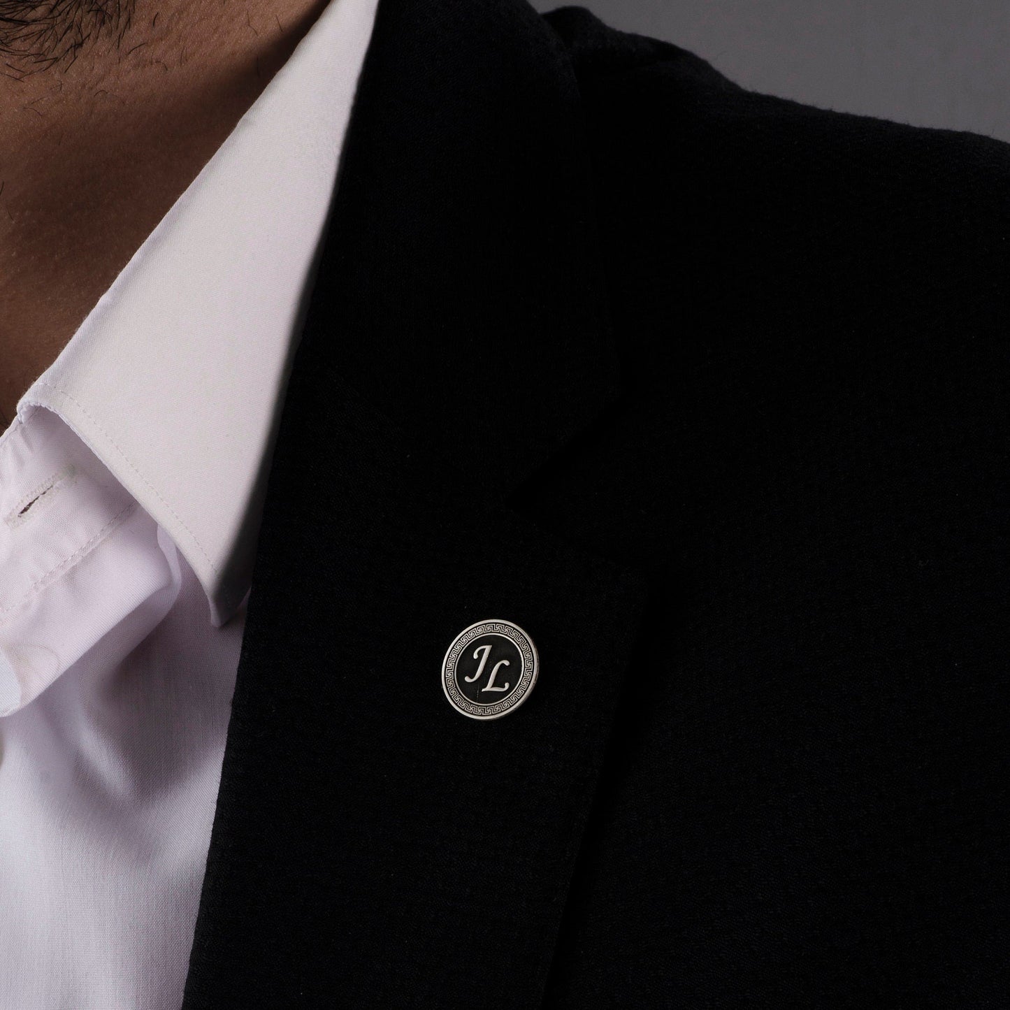 Custom Fingerprint Lapel Pin & Cufflinks