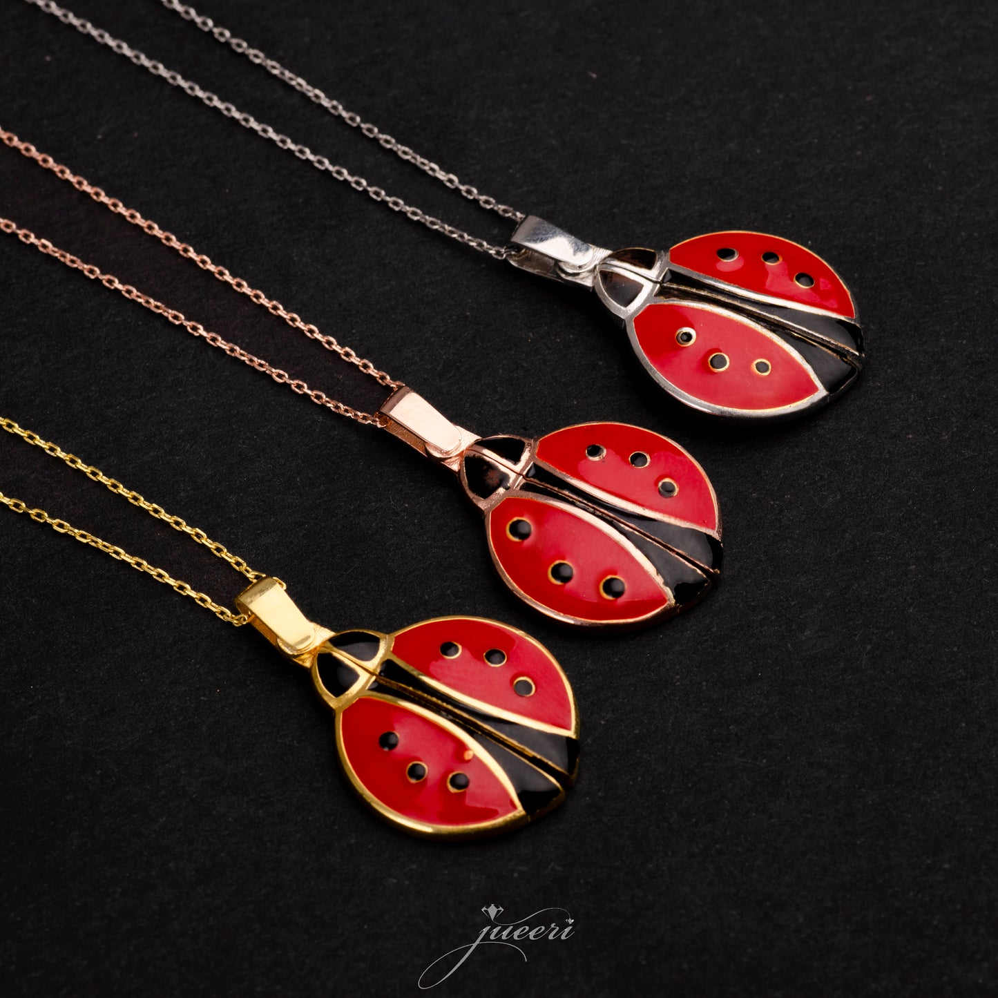 Custom Ladybug Secret Message Necklace