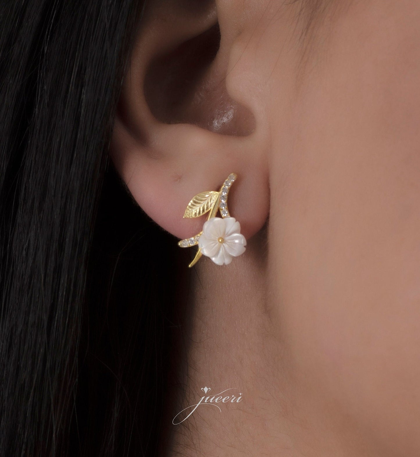 Elegant Magnolia Earrings