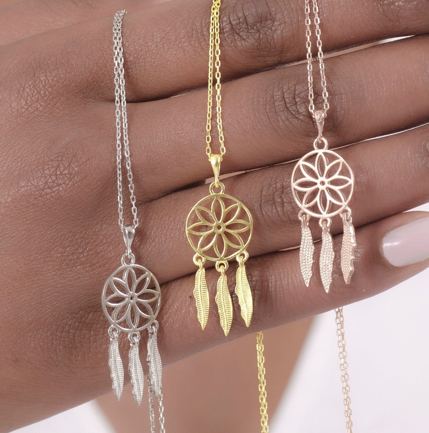 Dream Catcher Charm Necklace