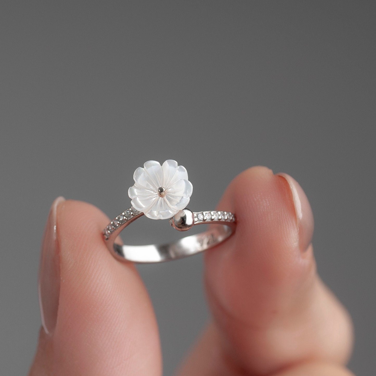 Adjustable Magnolia Ring