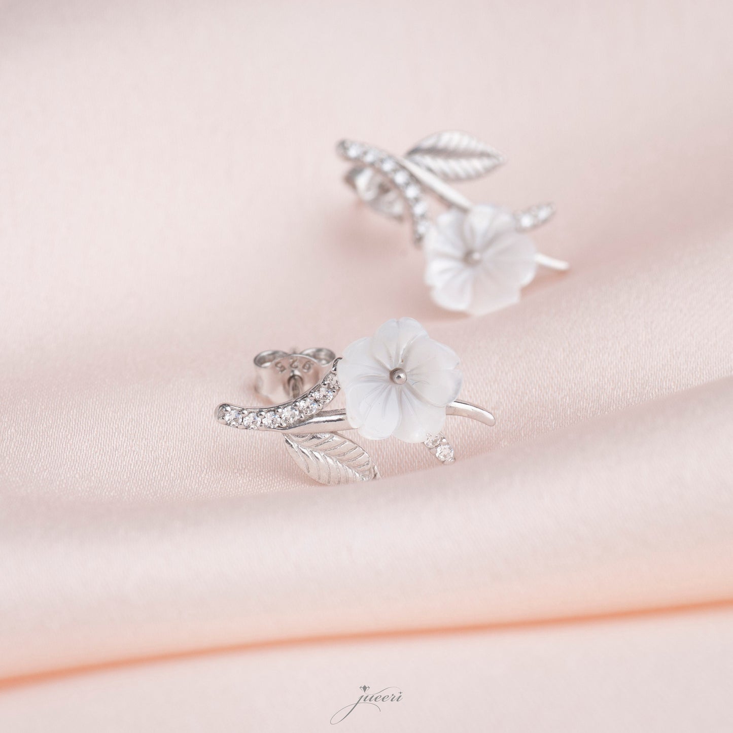 Elegant Magnolia Earrings